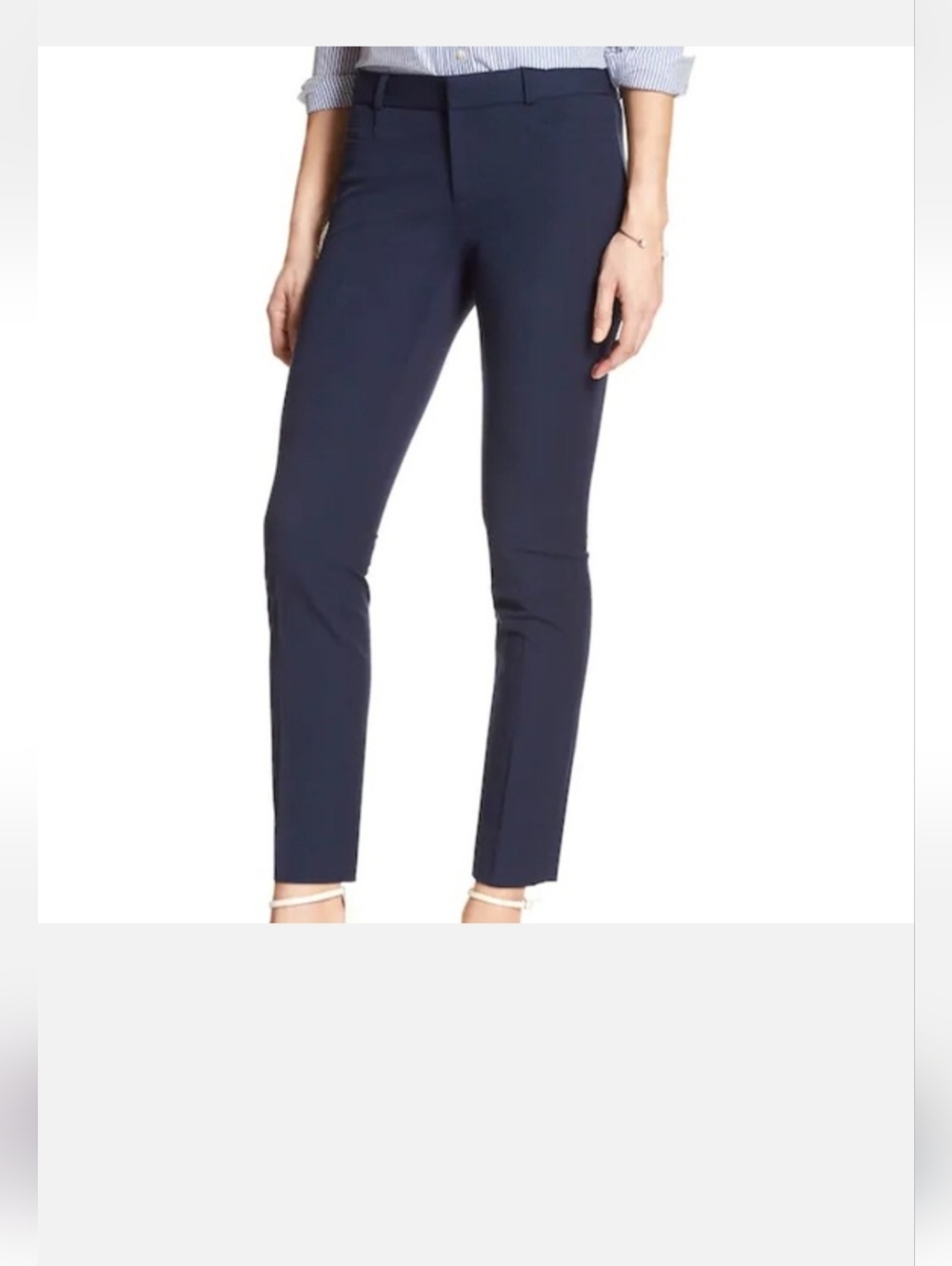 Banana Republic Sloan Tailored Dress Pant On Midnight Navy
